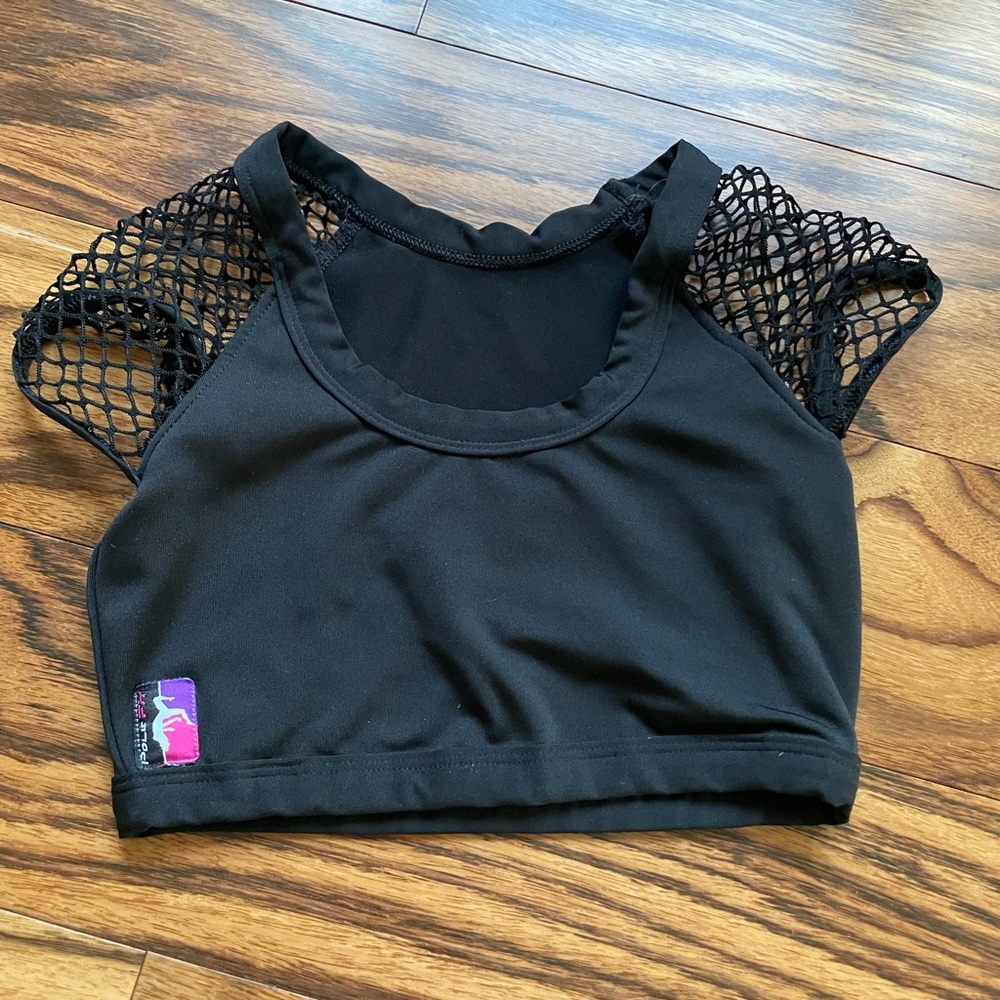 Bad Kitty polefit pole fitness top - XS - black